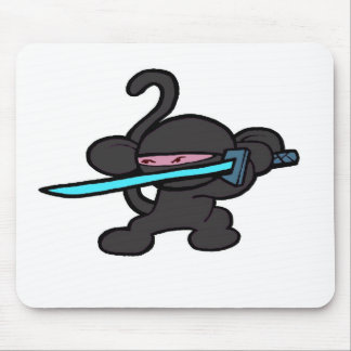 Tapis De Souris Ninja noir sur Garde-Aucuns mots