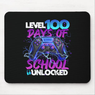 Tapis De Souris Niveau 100 Jours D'école Débloqué Gamer Garçon Fil