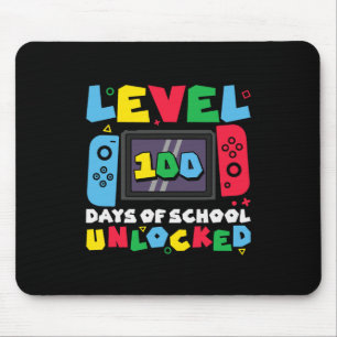 Tapis De Souris Niveau 100 Jours D'école Jeux Vidéo Débloqués Garç