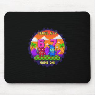 Tapis De Souris Niveau 6 7 Jeu Pixel Art Six Sept Joueurs 