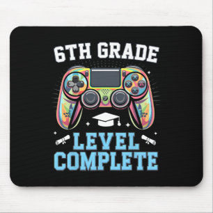 Tapis De Souris Niveau 6e année terminé Dernier jour d'école Joueu