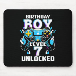 Tapis De Souris Niveau 7 Débloqué Jeu Vidéo 7e Anniversaire Garçon