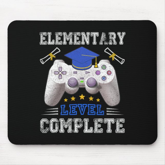 Tapis De Souris Niveau Élémentaire Complet Cl De 2025 Graduation (Devant)