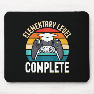 Tapis De Souris Niveau Élémentaire Enfants Gamer Complet Classe De