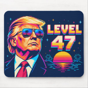Tapis De Souris Niveaux 47 Lunettes de soleil Coucher de soleil Ar