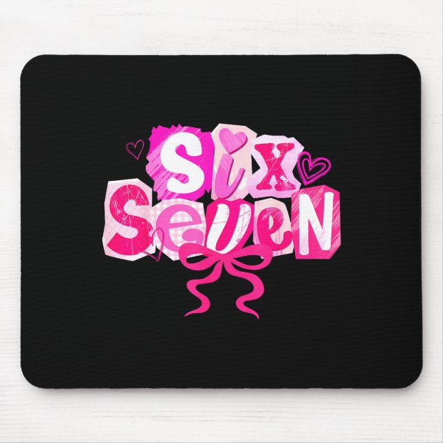 Tapis De Souris Nk Coquette Valentine Six Seven Bow 6 7 Meme Women (Devant)