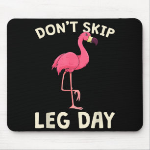 Tapis De Souris Nk Flamingo Entraînement N'oubliez Pas Leg Day Gym