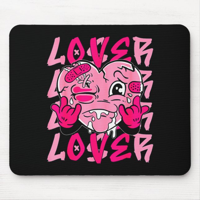 Tapis De Souris Nk Loser Lover Nk Drip Heart Matching Tee For Men  (Devant)