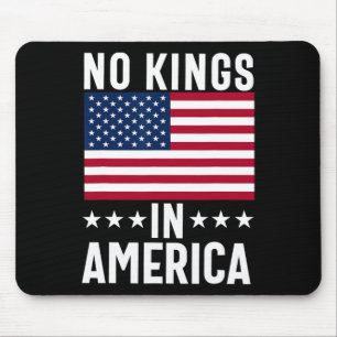 Tapis De Souris No Kings In America Flag Protest Save Democracy 18
