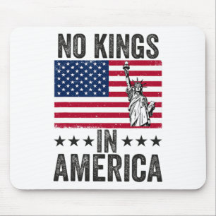 Tapis De Souris No Kings In America Flag Protest Save Democracy 6