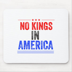 Tapis De Souris No Kings In America Flag Protest Save Democracy 7