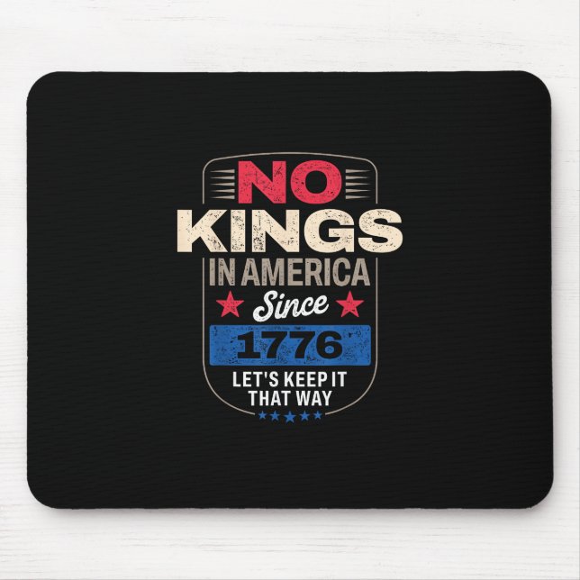 Tapis De Souris No Kings In America Retro Classic (Devant)