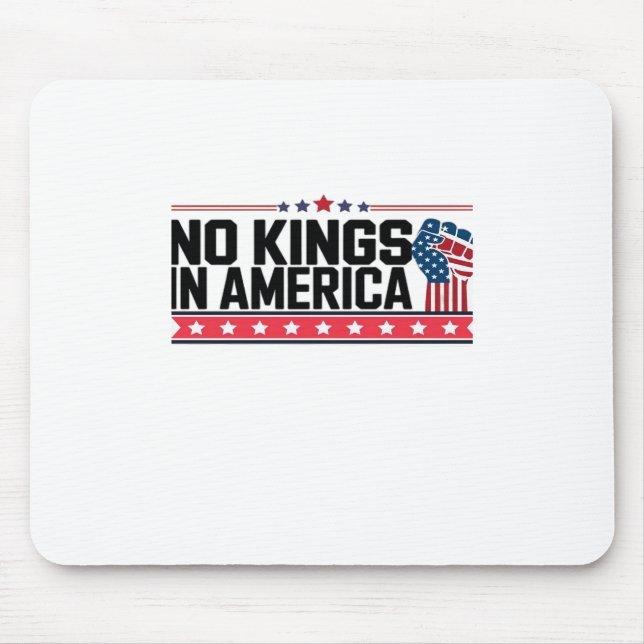 Tapis De Souris No Kings In America USA Minimal Clean (Devant)