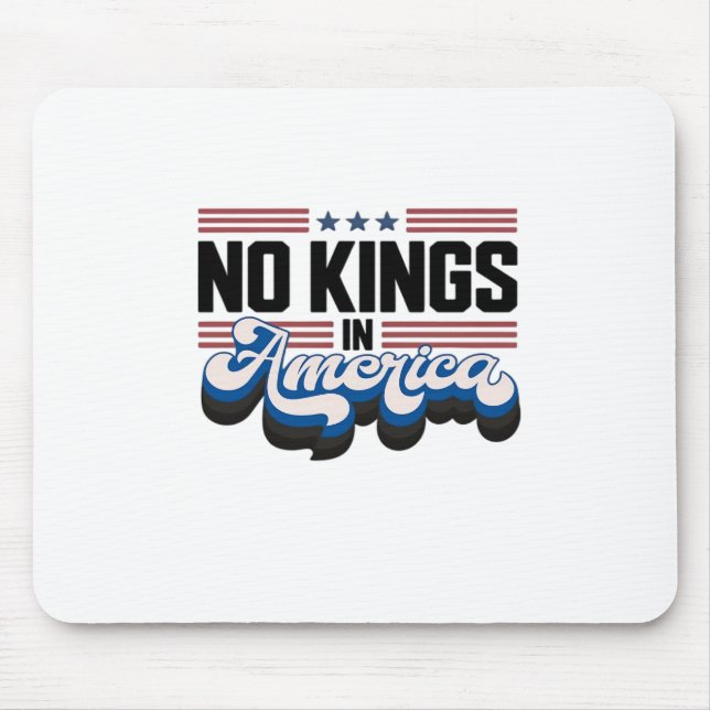 Tapis De Souris No Kings In America USA Retro Classic (Devant)