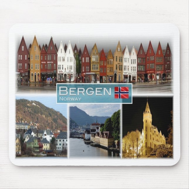 Tapis De Souris NO Norvège - Bergen - (Devant)