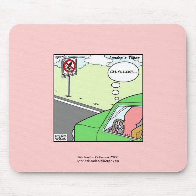 Tapis De Souris No Squid Zone Hilarious Cartoon Mouse Pad (Devant)