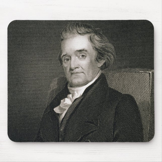 Tapis De Souris Noah Webster (1758-1843) gravé par Frederick W. (Devant)