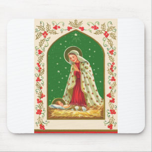 Tapis De Souris NOB165 Mary et bébé Jesus.tif