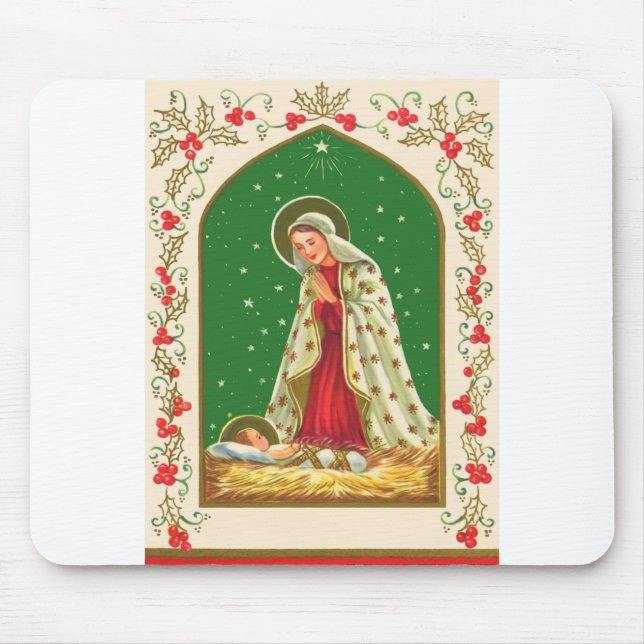 Tapis De Souris NOB165 Mary et bébé Jesus.tif (Devant)