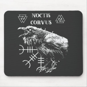 Tapis De Souris Noctis Corvus - Occulte Streetwear Design