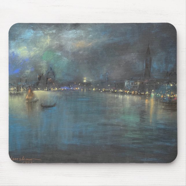 Tapis De Souris Nocturne de Venise (par Glenn Cooper Henshaw) (Devant)