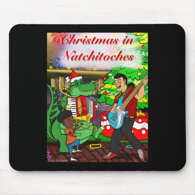 Tapis De Souris Noël à Natchitoches (Devant)