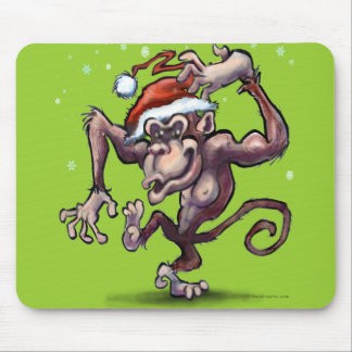 Tapis De Souris Noël au chimpanzé