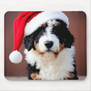 Tapis De Souris Noël Bernedoodle