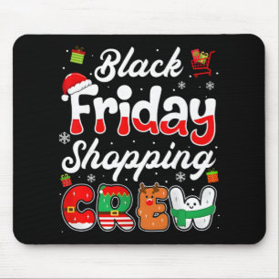 Tapis De Souris Noël branché shopping noir vendredi drôle Shopp