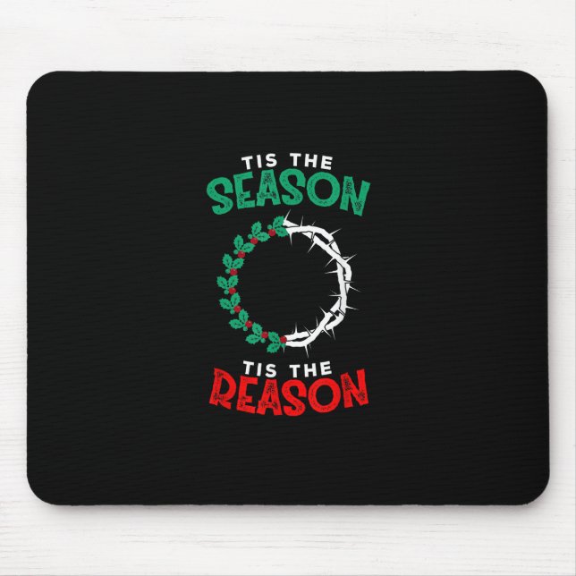 Tapis De Souris Noël chrétien - C'est la saison (Devant)