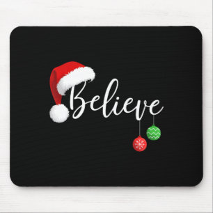 Tapis De Souris Noël Croire au Père Noël Funny Xmas Famille