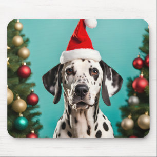 Tapis De Souris Noël dalmate