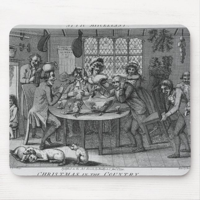 Tapis De Souris Noël dans le pays (Devant)