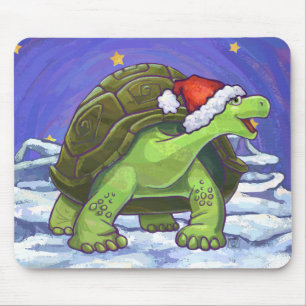 Tapis De Souris Noël de tortue de nuit étoilée