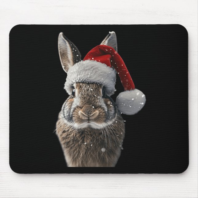 Tapis De Souris Noël du lapin (Devant)