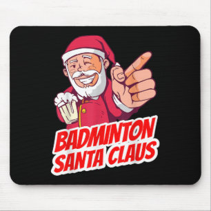 Tapis De Souris Noël du Père Noël de Badminton - Badminto