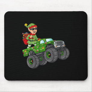 Tapis De Souris Noël Elf équitation Monster Camion Garçons Enfants