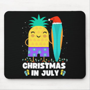 Tapis De Souris Noël en juillet Ananas Noël en juillet décoration