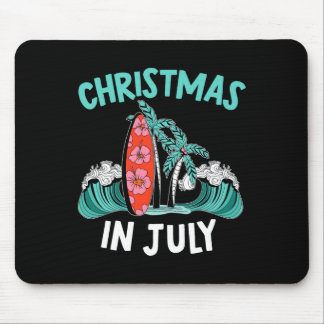 Tapis De Souris Noël en juillet Funny Summer Vacation Tropical G