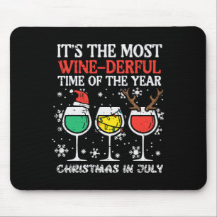 Tapis De Souris Noël en juillet le moment le plus merveilleux drôl