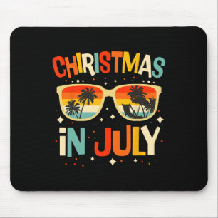 Tapis De Souris Noël en juillet Solos Vacances d'été à la plage Xm
