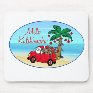 Tapis De Souris Noël hawaïen