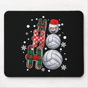 Tapis De Souris Noël Ho-ho-ho Père Noël Snowman Volleyball Noël P