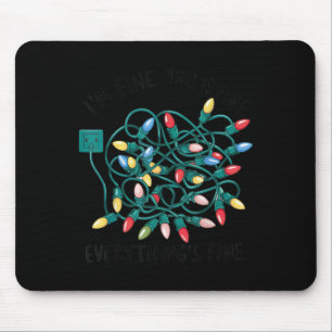 Tapis De Souris Noël Je vais bien Tout va bien Noël enchevêtré