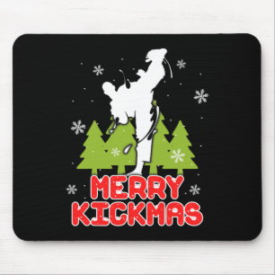 Tapis De Souris Noël Joyeux Kickmas Drôle de Sapin de Noël Kickb