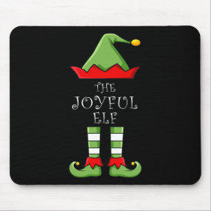 Tapis De Souris Noël Le Joyeux Elf Fun Family Matching Group
