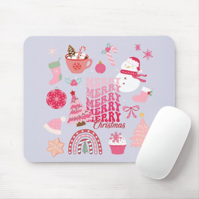 Tapis De Souris Noël moderne (Avec souris)