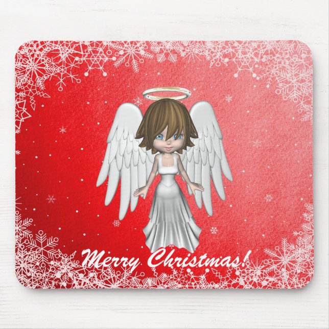 Tapis De Souris Noël Mousepad d'ange (Devant)