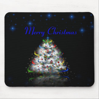 Tapis De Souris Noël Mousepad d'arbre de Noël Joyeux