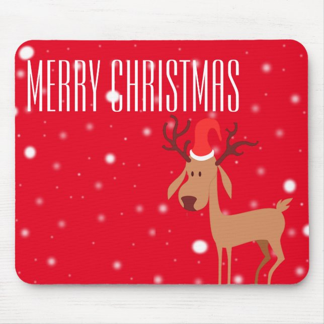 Tapis De Souris Noël Mousepad de renne (Devant)